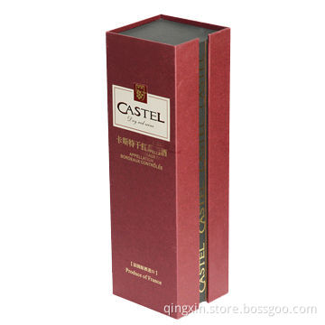 Paper Wine Box with Hanged Lid, Customized Shapes Welcomed